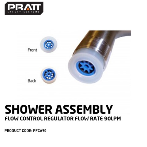 PRATT SHOWER ASSEMBLY FLOW CONTROL REGULATOR FLOW RATE 90LPM